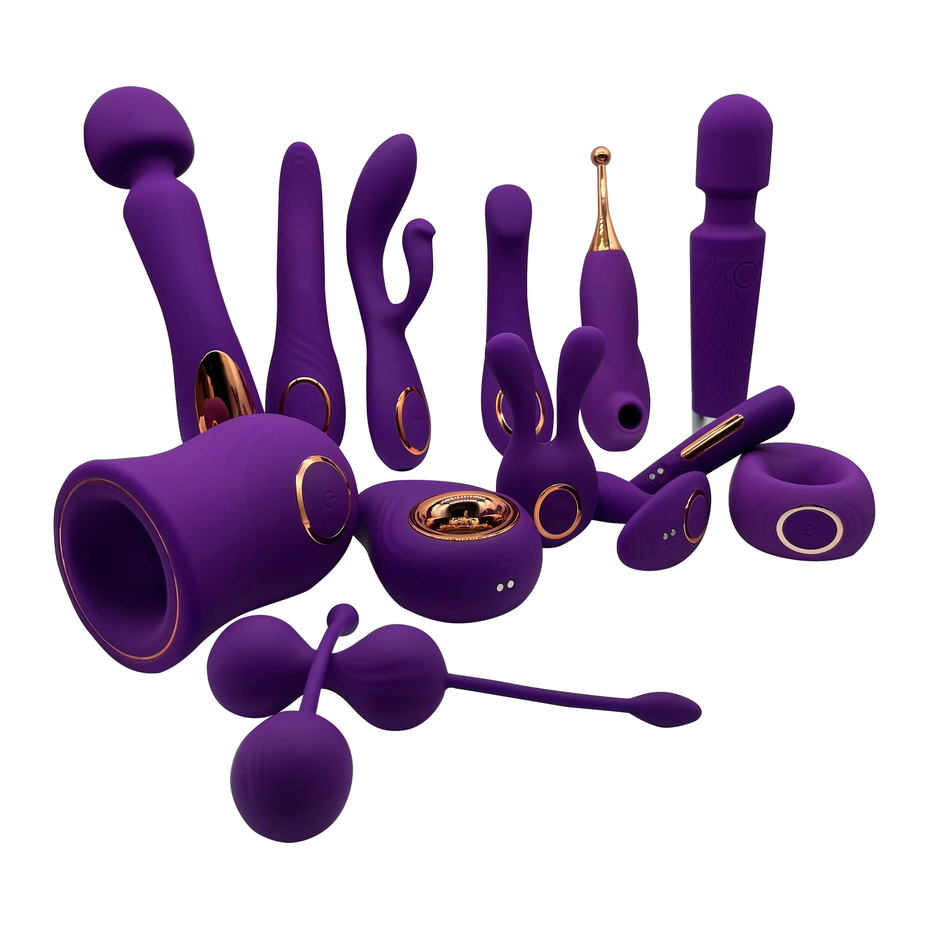 2 in 1 Double Headed Vibration Clitoris Sucker Massage Orgasm Pen Masturbator Sex Toys Nipple Sucking Vibrator for Woman