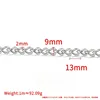 Chaîne de queue en acier 2x9mmx13mm