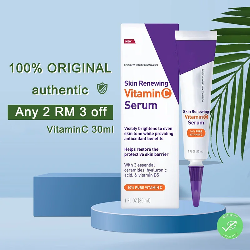 Cerav Vitamin C Serum With Hyaluronic Acid Skin Brightening Serum For