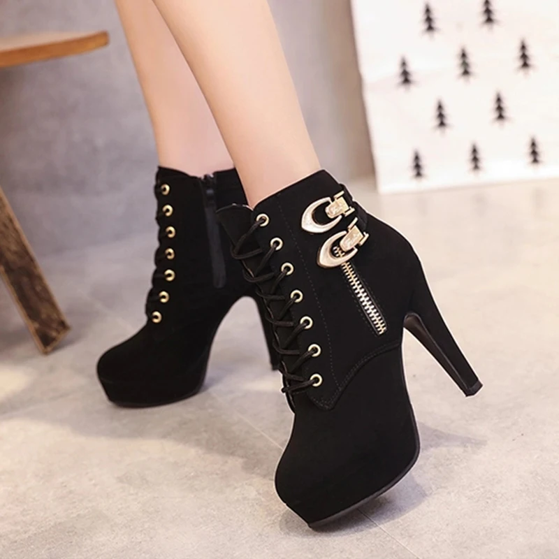 Pink Lace Up Ankle Boots For Women 18cm High Stilettos With Locking Detail  Fashionable Ballet Dance Shoes From Wedf58, $96.3 | DHgate.Com