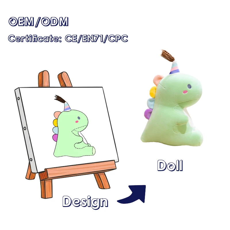 Custom Made Stuffed Animal Toy Custom Dinosaur Plush Stuffed Animal Toys Plush Anime Custom Stuffed Toy