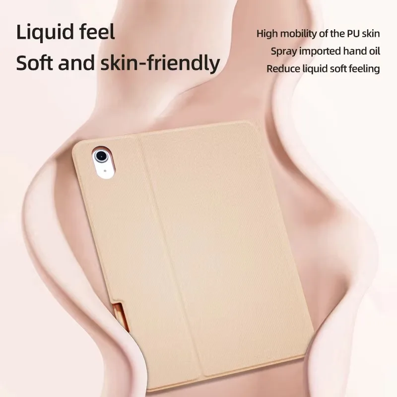 product laudtec multi angle stand tablet cover for ipad 10th generation 2025 skin friendly pu leather daily use smart case pbk323-8