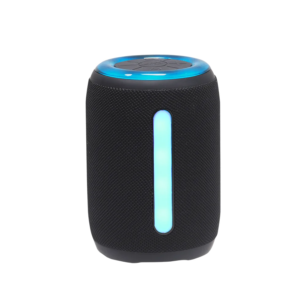 Hot selling Fabric RGB light BT Wireless Speaker Portable Lanyard Handfree BT Speaker