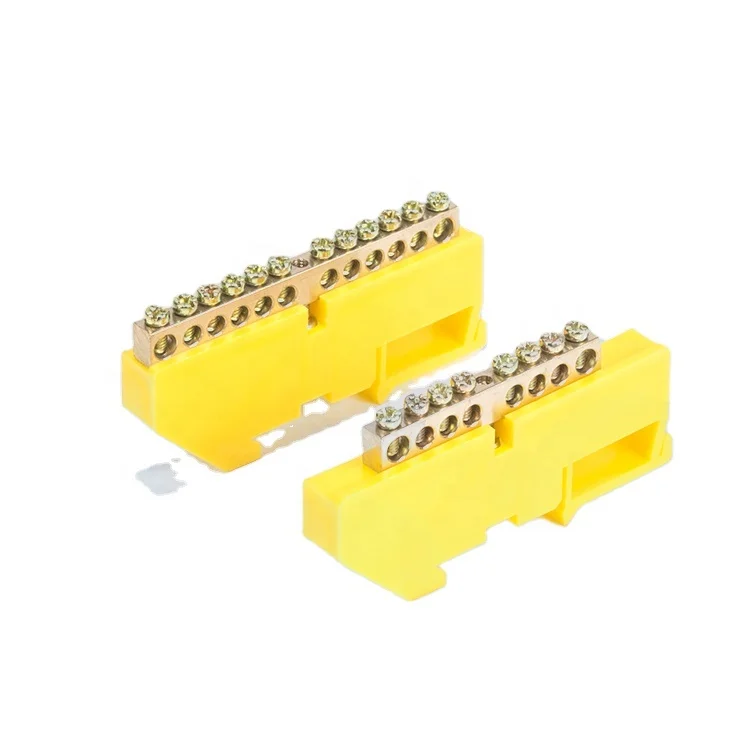 Factory Ground Electrical Screw Terminal Block Brass Neutral Earth Bar