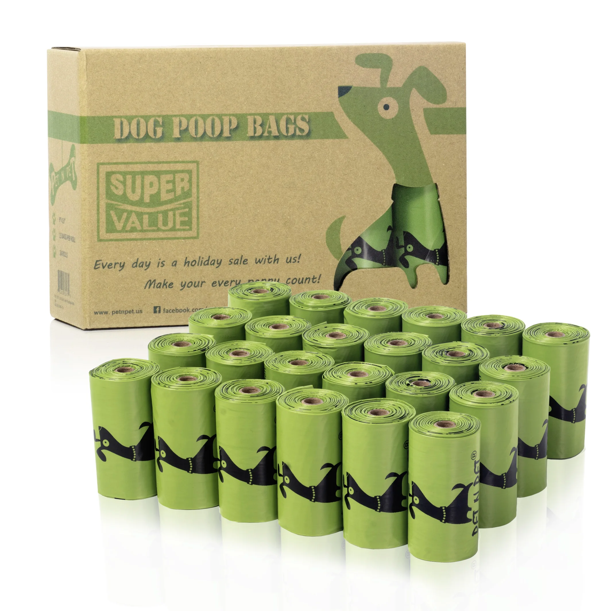 thumbnail interactive-video image 1 of 1000 Blue Scented Dog Poop Bags – Waste Bags For Dogs & Cats (Made In USA) 1 of 4