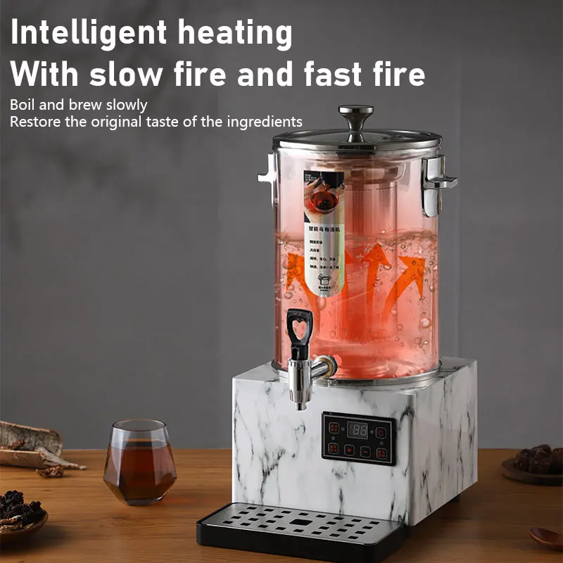 WINNERS 30L Automatic Tea Maker Commercial Use Tea Urn Coffee Maker Water Boiler with Visible Food Grade PC Material Barrel