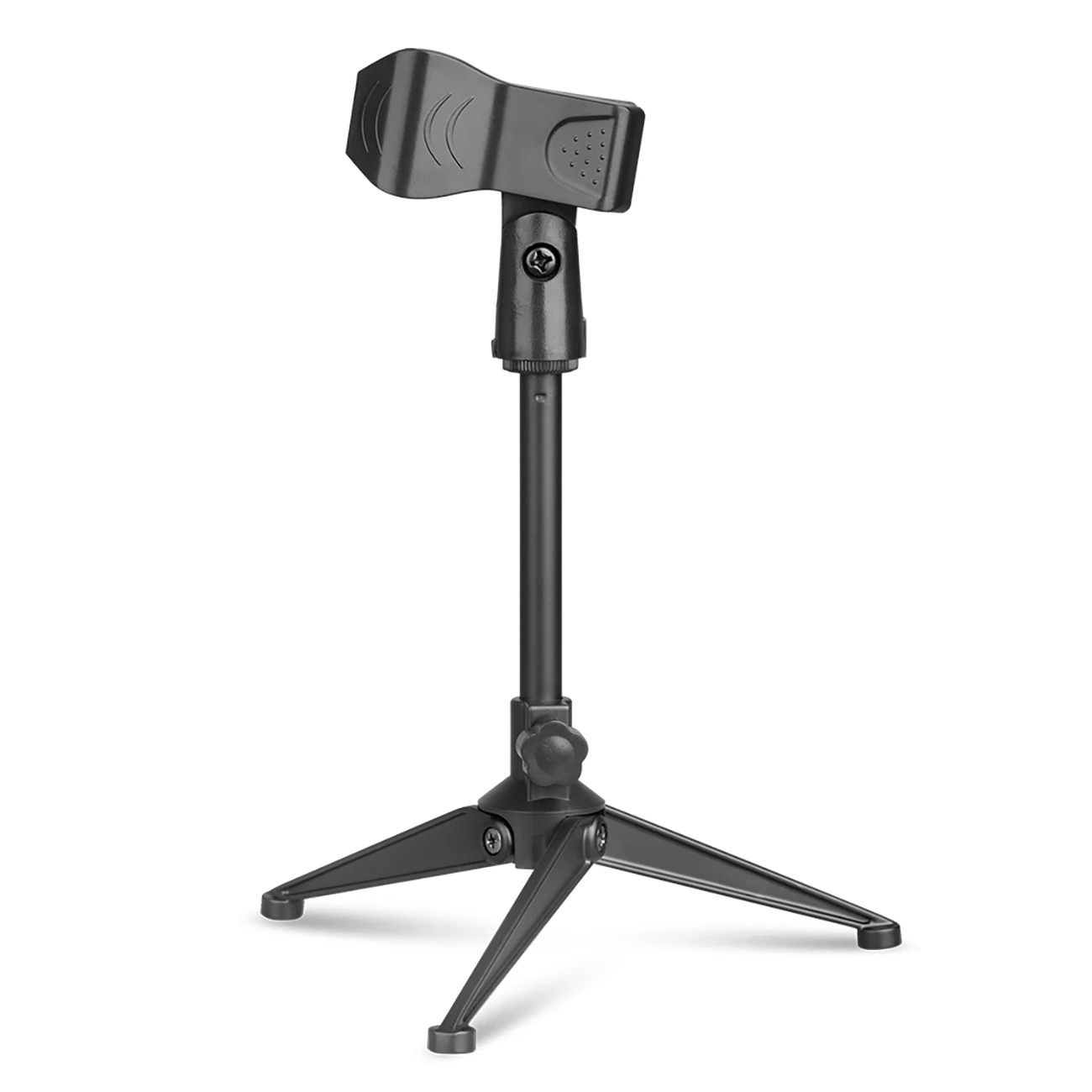 L6 Adjustable Desktop Microphone Stand Plastic Tripod for Podcast & Live Use