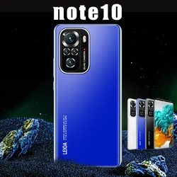 Двойная SIM-карта Note10pro, два режима ожидания, Nano SIM-карта, полноэкранный дисплей высокой четкости, Съемная батарея, разблокировка распознаванием лица, задняя камера со светодиодом
