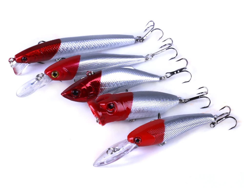 fish lures with red heads Storm Manufacturing Company SHALLO MAC Fishing Lure DN-75 WHITE/RED HEAD aka WOODPECKER blue fish GLX candy red head