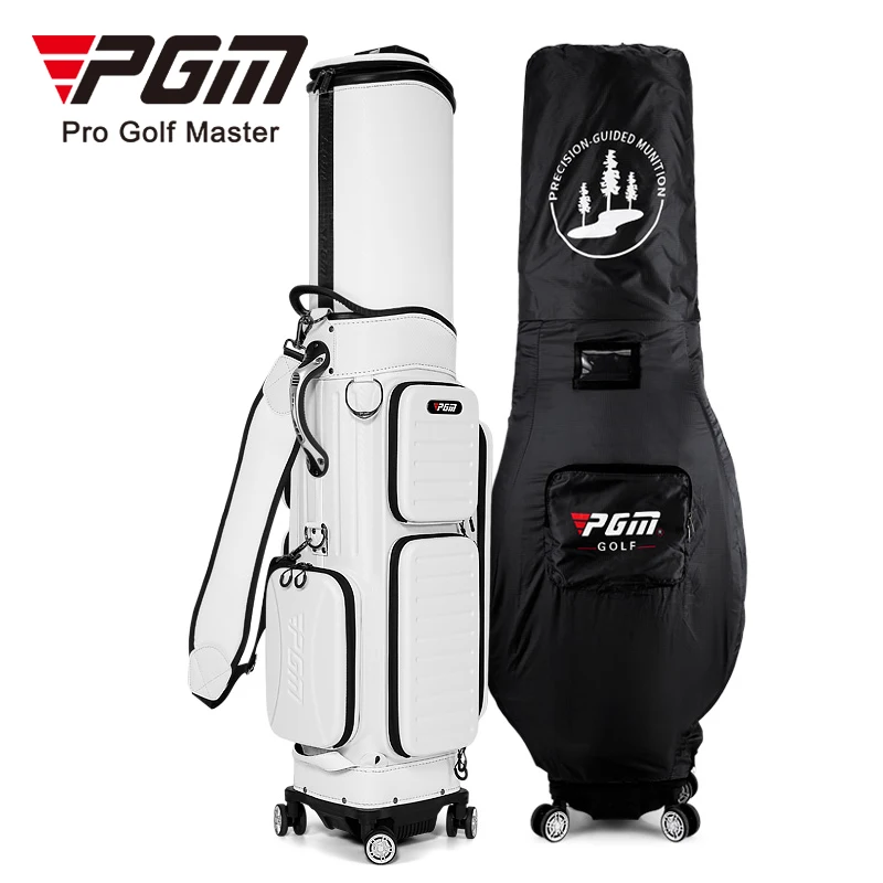 PGM QB142 Hard Case Golf Travel Bag with Wheels - Durable Hardside