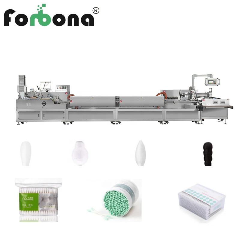 Forbona Factory Direct Cotton Swab Making Machine Ear Cleaning Stick Bud Machine with Motor Best Price for Core Component