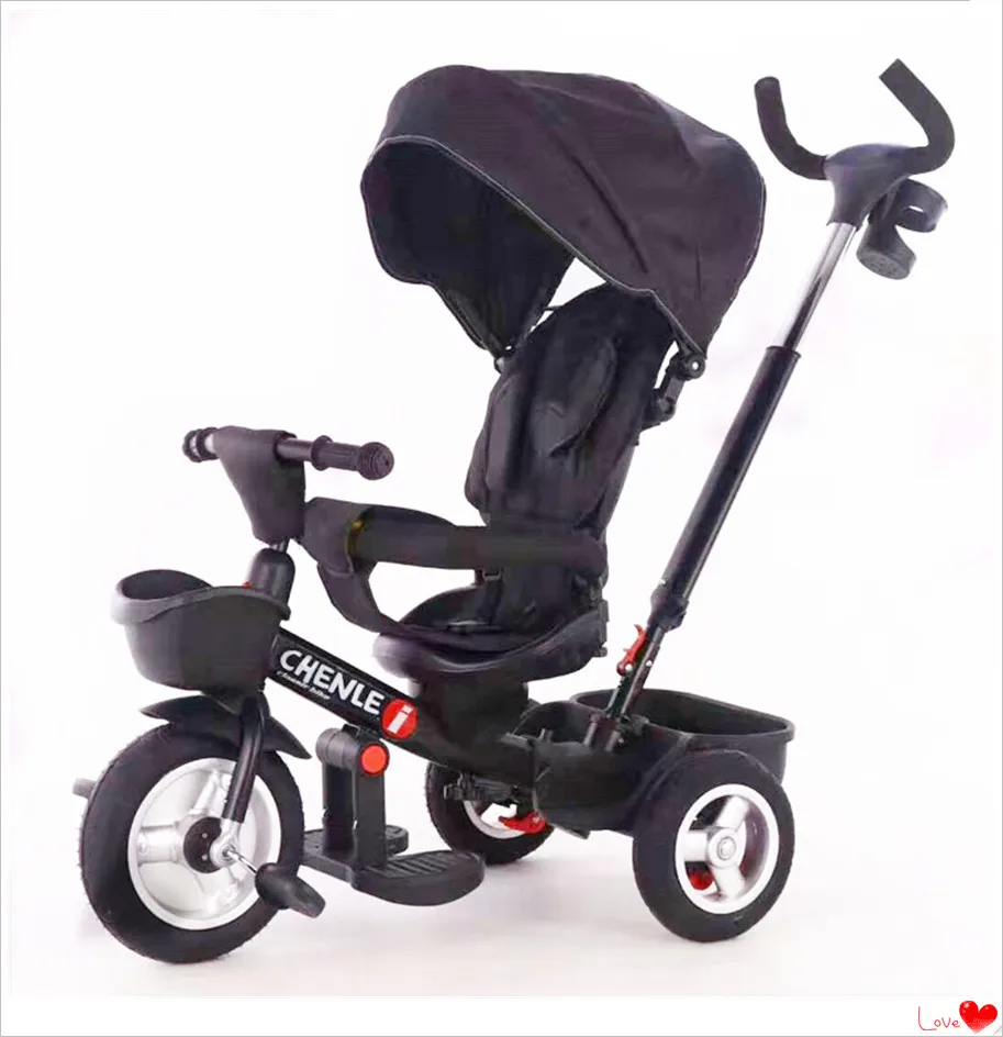 Latest Multifunction 4 in 1 Toys Baby Foot Tricycle With Bottle Holder  Mini Push 3 Wheel Kids Ride on Toys Baby Stroller Trike