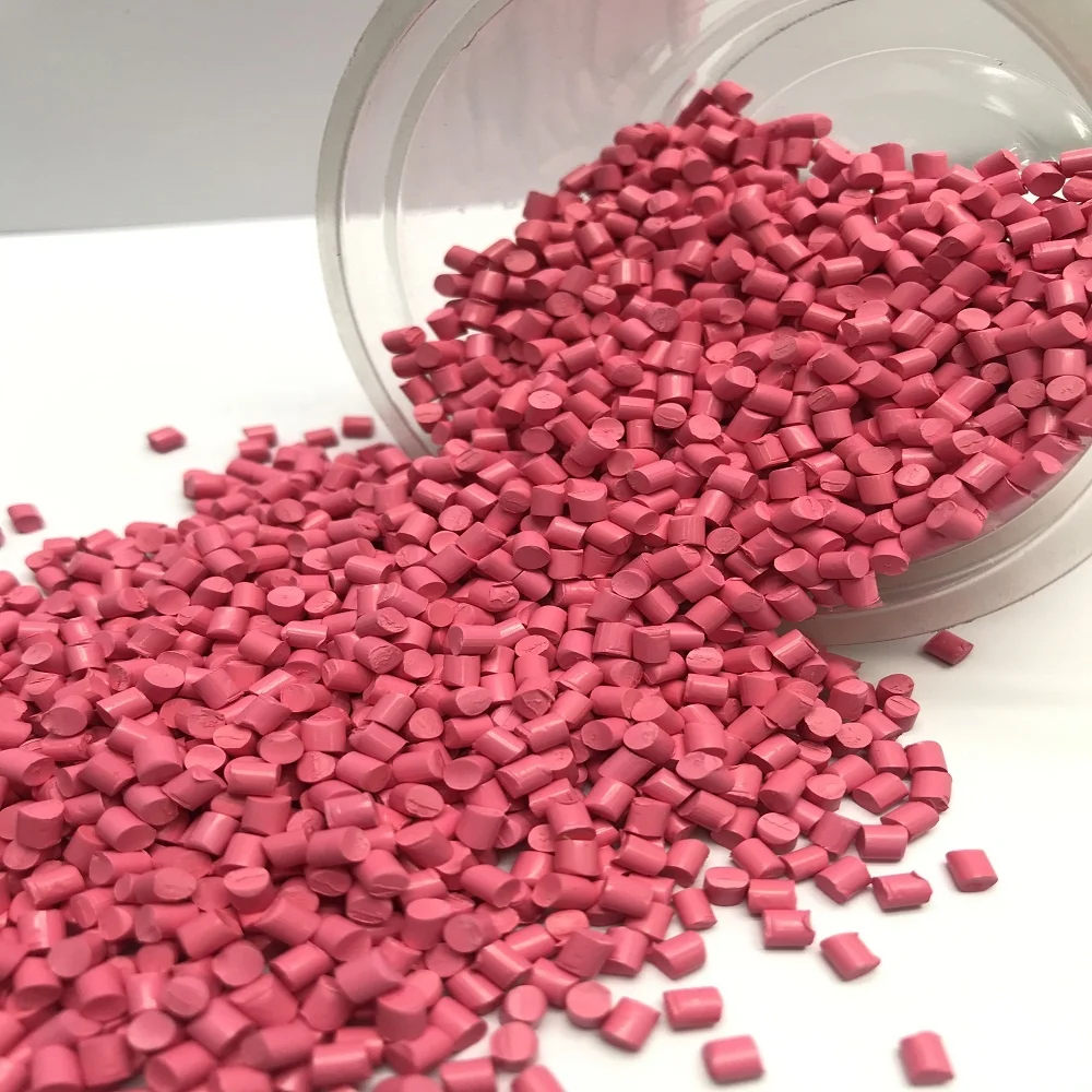Masterbatch Pink Plastic Pellets Master Batch Colour Plastic Raw Materials For Pp Pet Hdpe Pla