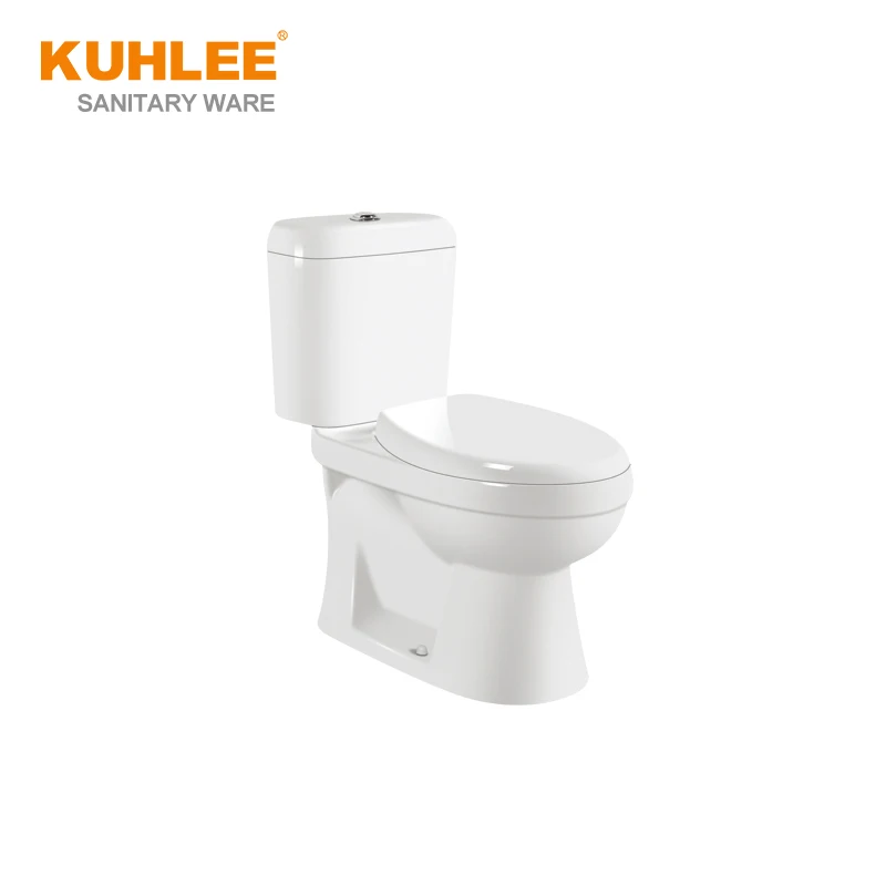 Factory Prices Bathroom Ceramic Toilet Bowl Two Pieces Water Closet Washdown Toilet
