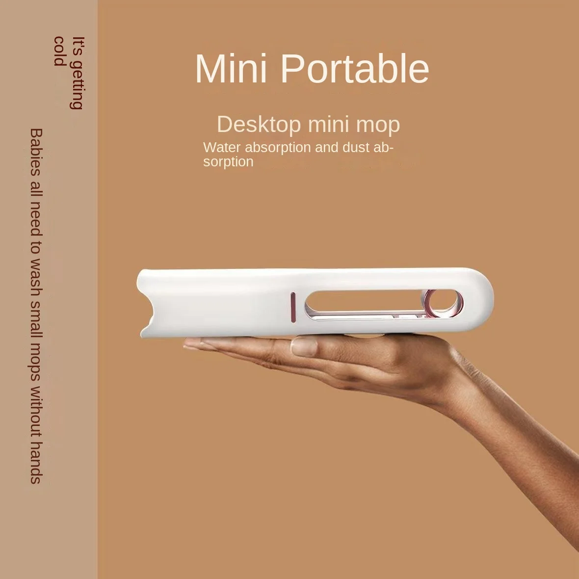 Handheld Mini Mop Handfree Sponge Absorbent Kitchen Desktop Bathroom