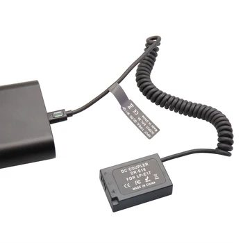 LP-E18 Dummy Battery + Type C Cable for Canon EOS 5D2 5D3 5D4 6D 6D2 60D 7D 7D2 70D 80D 90D 5DSR R R5 R6 detail image