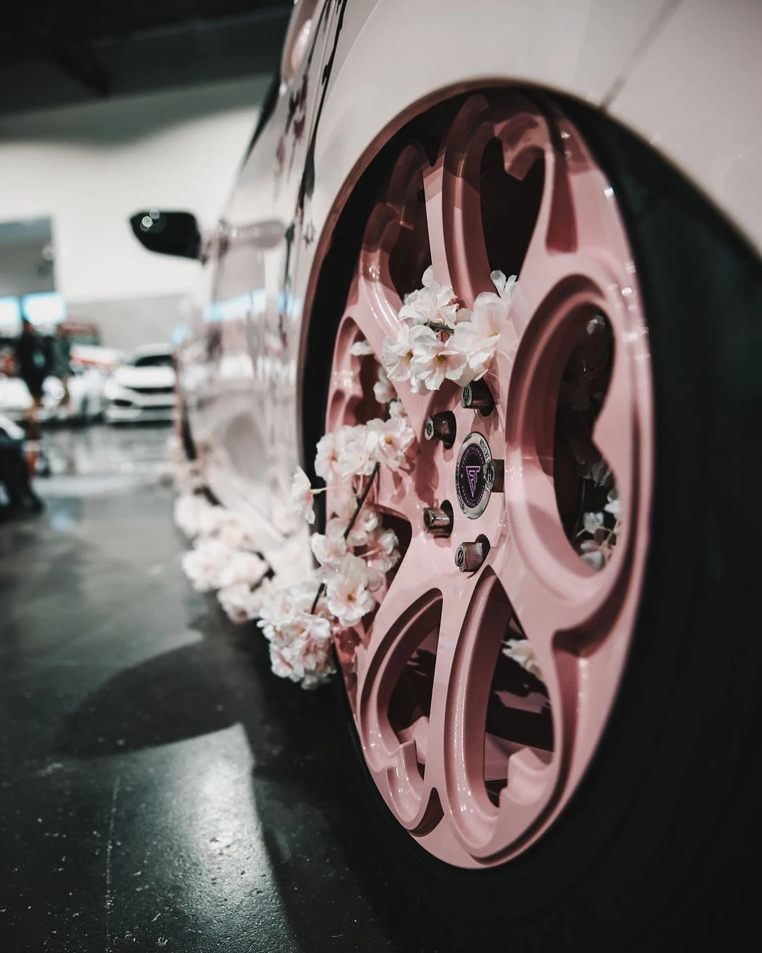 Hanrui Customize Rims 16 17 18 19 20 21 22 Inch Car Alloy Wheels Heart pink Girls Model Alloy Forged Wheel for Luxury Cars