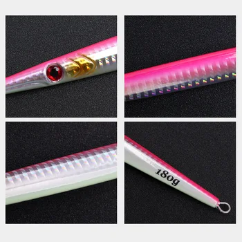 Iron Plate Lead Artificial Hard Bait Lure with Night Glow Laser for Fast Casting Long Cast Fishing Hooks Printed – Hard Lure – view 4