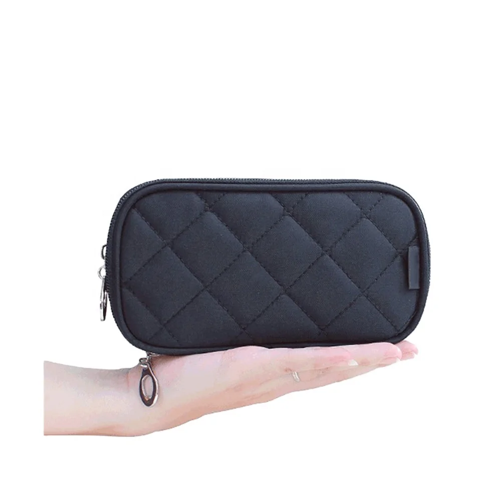 Women Plain Travel Kits Makeup Brush Organizer Cosmetic Bag