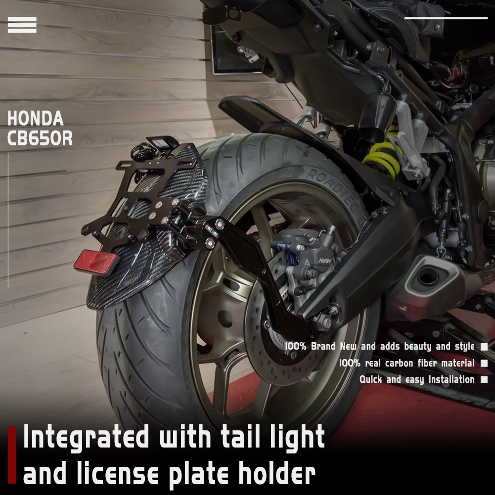 XXUN ホンダ CB650R 2019-2020用 リアフェンダー マッドガード