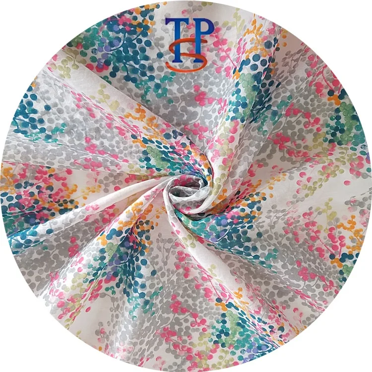 
Настраиваемая креативная хлопчатобумажная ткань 9 мм с принтом в горошек 