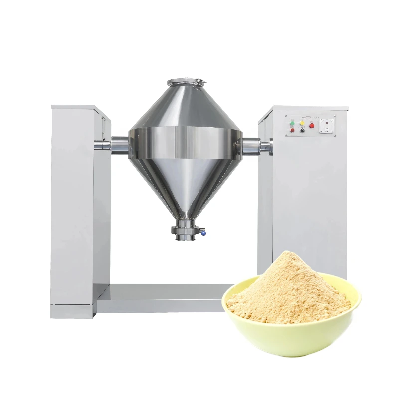 D-top Hot Sale 500L 1000L Double/Single Cone Powder Mixer Mixing Machine manufacture