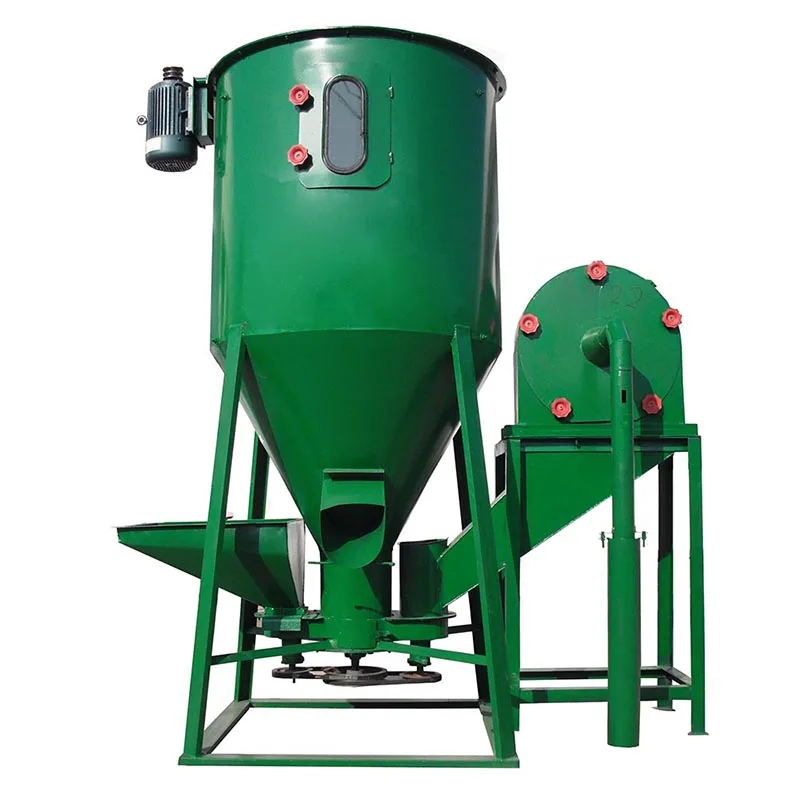 Household Vertical Feed Mixer 500kg 1000kg Feed Mixer Machine Poultry