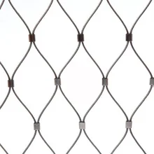 Hot sale high strength stainless steel aviary rope mesh zoo mesh and zoo fencing