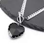 Silver-Black Heart