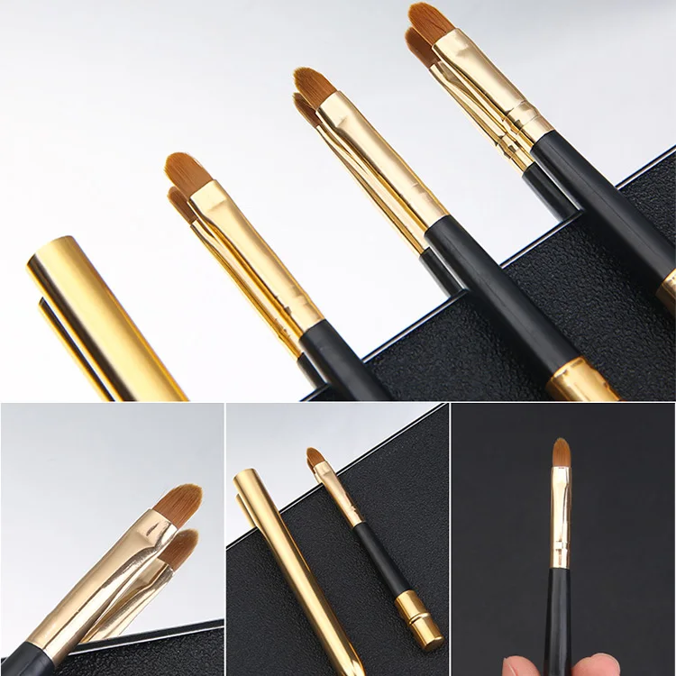 Portable Cosmetic Tool Lip Brush Retractable Lipstick Brush Custom Logo Makeup Brush