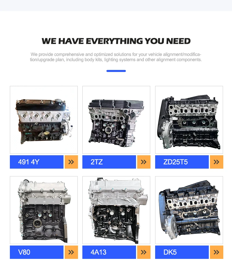 Zd22te Car Engine Long Block Convex Engine Assembly Machinery Engine