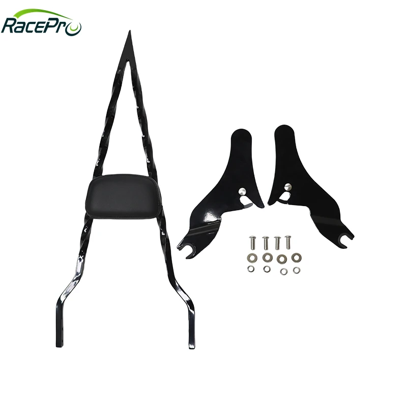 RACEPRO RP7771-2089B Tall Sharp Style Passenger Sissy Bar for Harley Touring Road King Street Glide Electra Glide 2009-Later