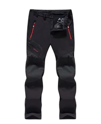 Зимние уличные теплые лыжные Походные штаны с защитой от пиллинга мужские тактические водонепроницаемые износостойкие