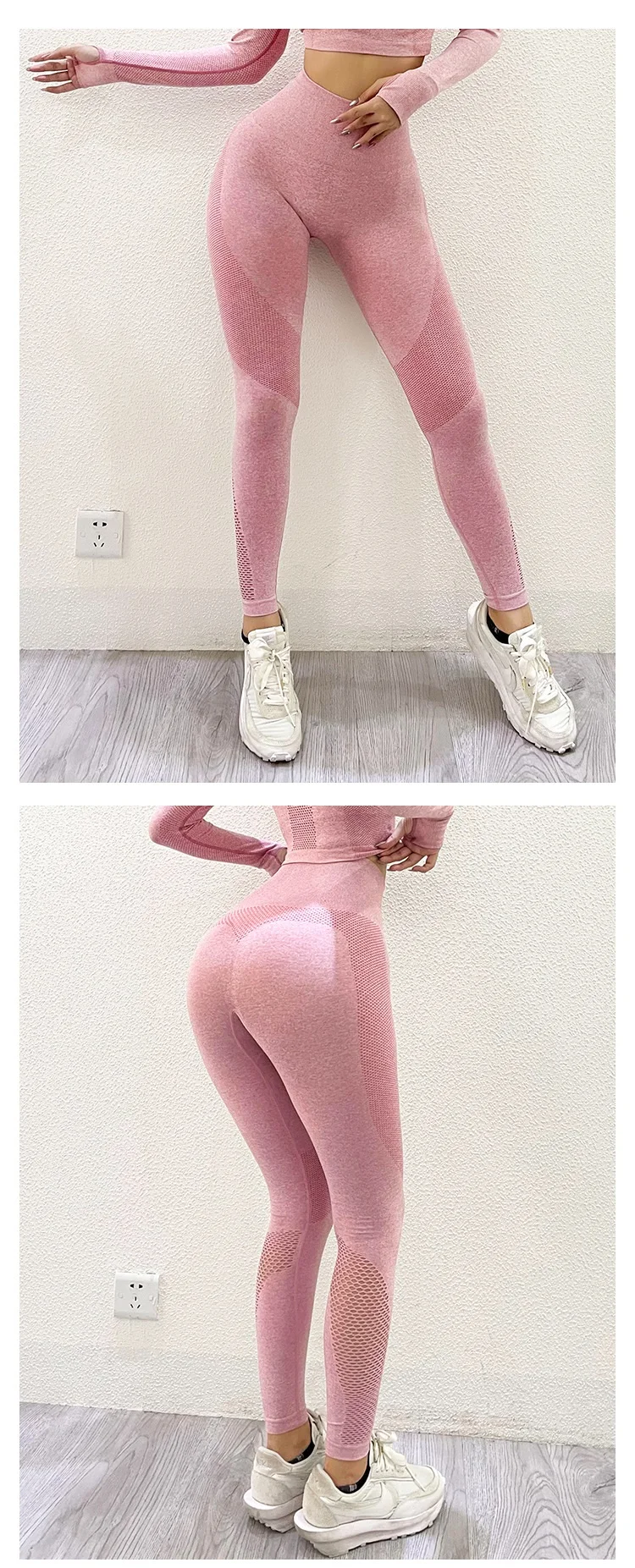 Free Sampling Custom Seamless Fitness Yoga Pants Leggings Workout Tights Sexy Gym Wear Women 6986