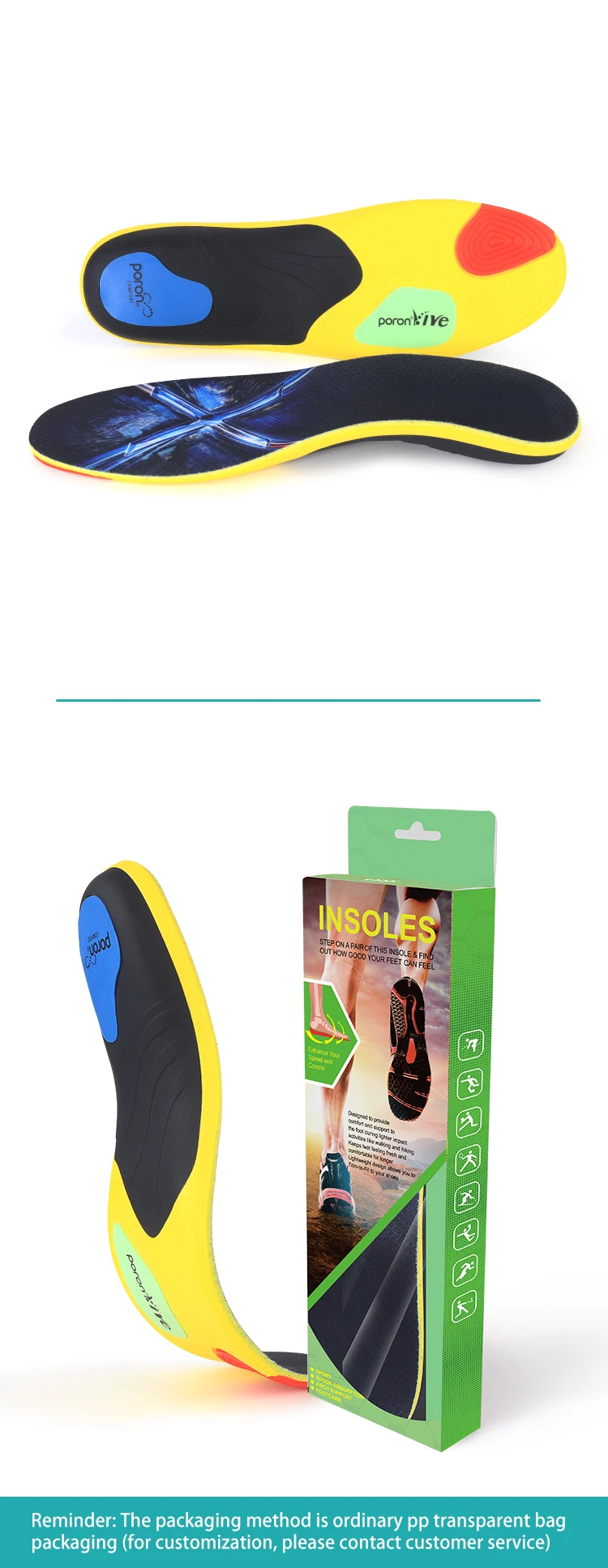 99insoles Plantar Fasciitis Sneaker Insole Shock Absorption Sports