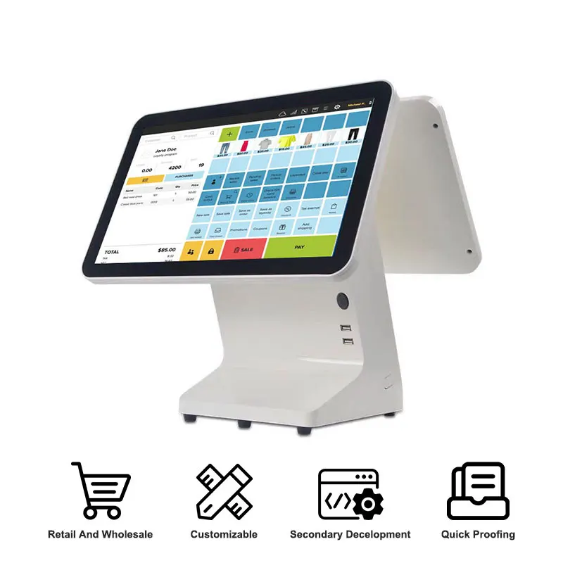 Touch Screen Management Android Restaurant Pos System Billing Machine Pos System for Cafe Billing Machine for Small Business Bil