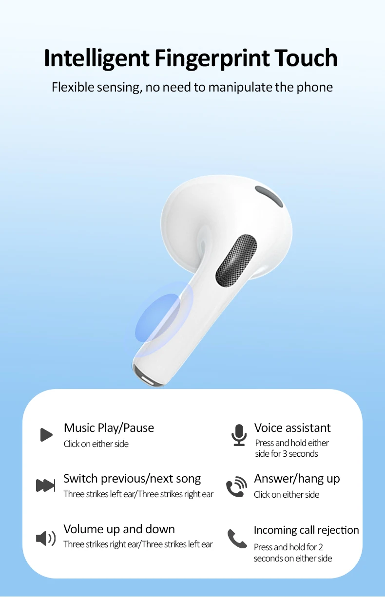 A9 Pro Earbuds Wireless Earphones ANC ENC TWS Earbuds with LCD Smart Touch Screen Waterproof T12 In-Ear Headphones for Gaming