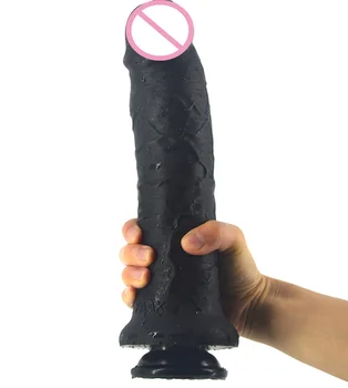 FAAK G118 long realistic suctions skin touch dildo double layer silicone penis man cock sex toys for women massage flirt