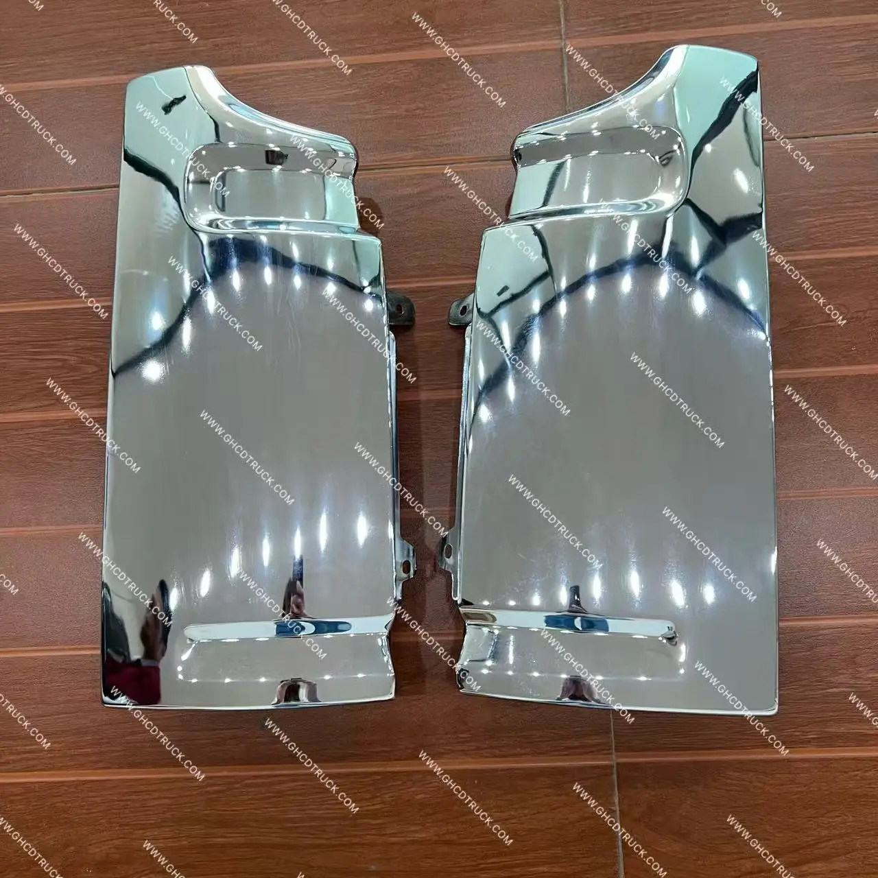 GHCD High Quality Factory Price Chrome-Plated Corner Panel for Japanese Truck Hino FM2K/FM3M/Isuzu/Mitsubishi/Nissan New