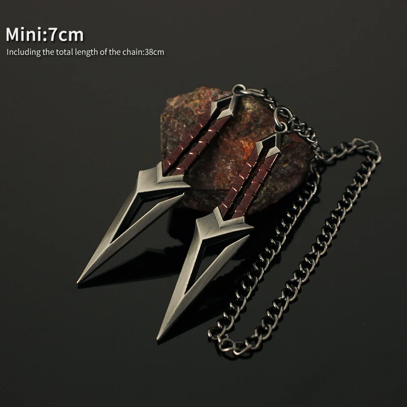 Kuronami No Yaiba 7 Cm Ruyi Staff - Valorant Metal Keychain