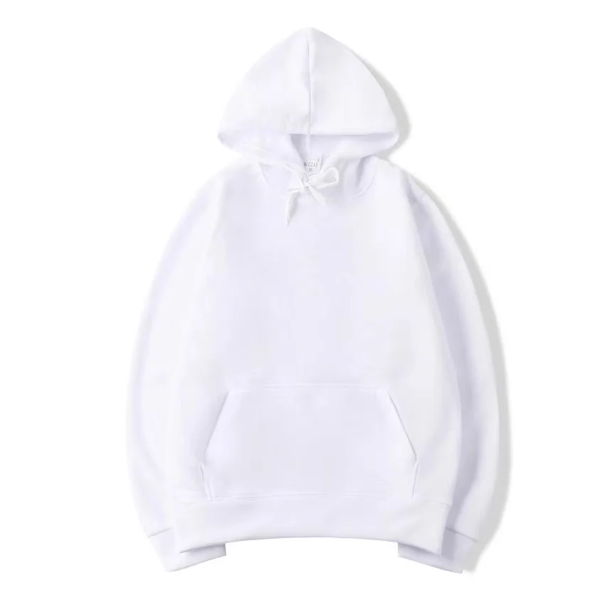 2021 Factory Wholesale Custom logo Blank Hoodies Polyester Plain Hoodies  Men for Printing