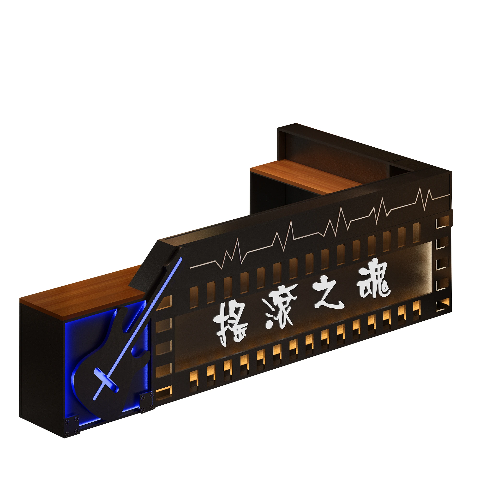Creative Customize Cashier Counter Design Cheap Price Checkout Retail Reception Counter Table Hot Reception Club bar Table