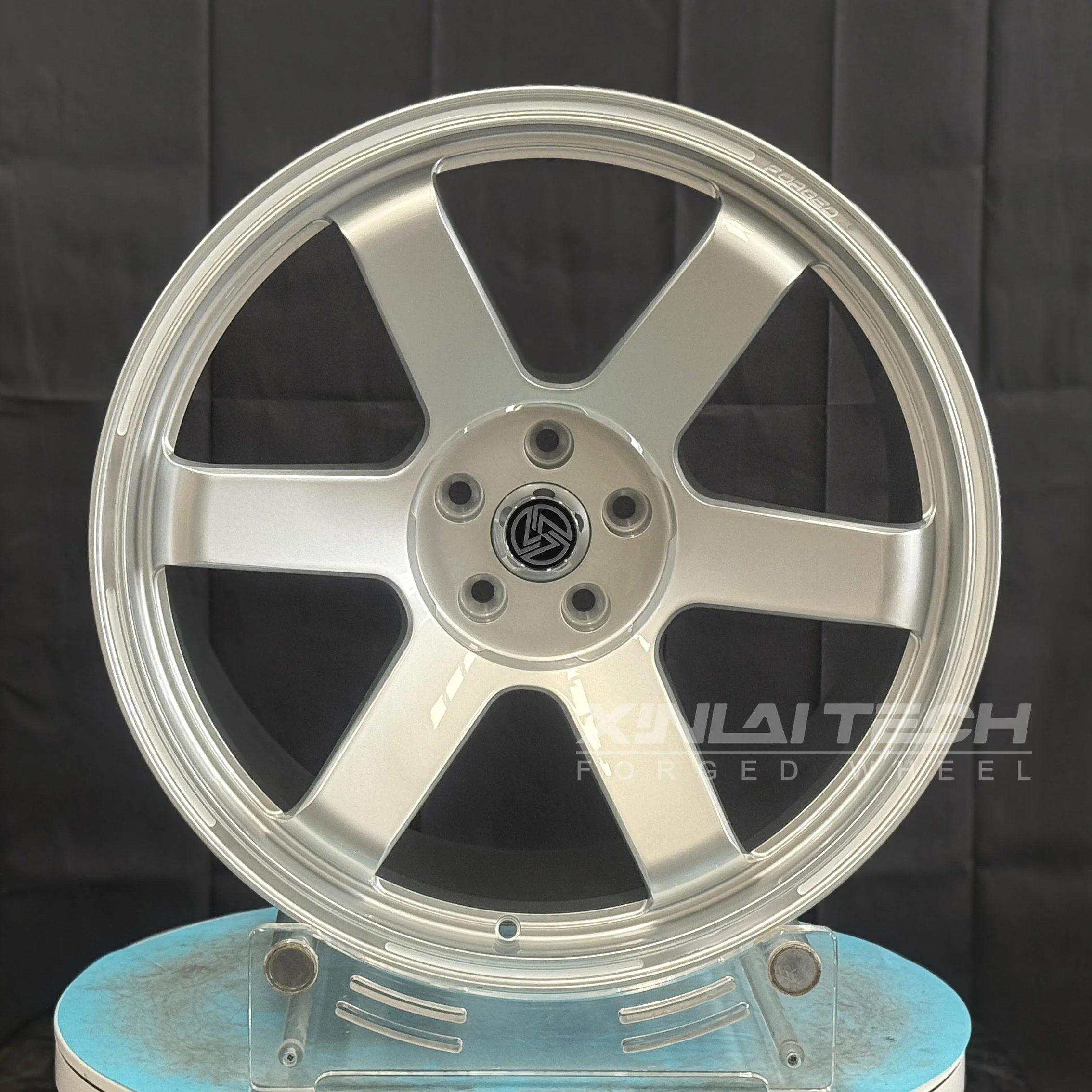 XL Silver Finished Custom Forged Wheel 1-piece Monoblock 5x120 5x112 5x114.3 17 18 19 20 21 22 23 Inch Jdm Racing Car Wheel - Image 3