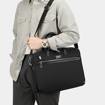 men new Oxford cloth briefcase,large capacity computer bag,business trip blue minimalist handbag,business man laptop bag