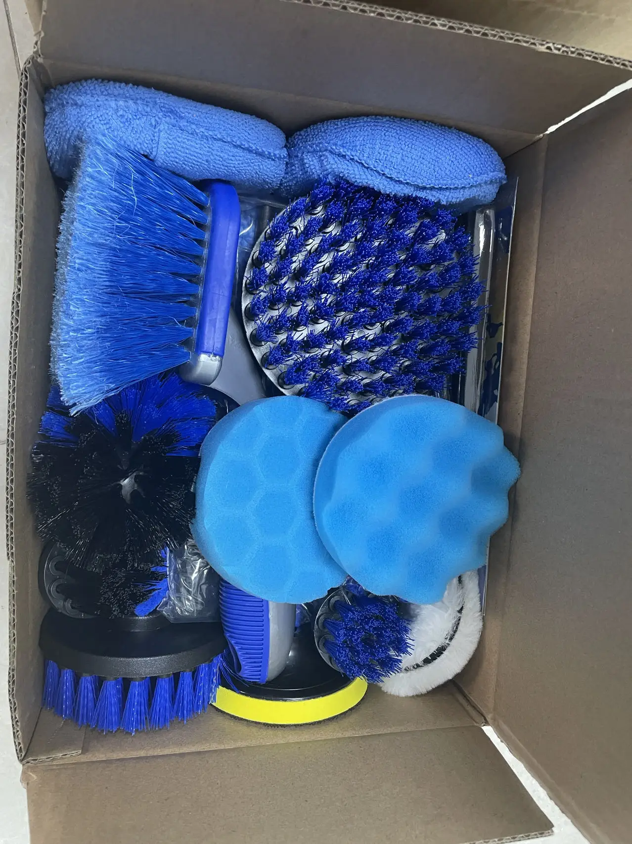 Hot Sales 26pcs Blue Car Detailing Brush Set Auto Washing Drill Brush