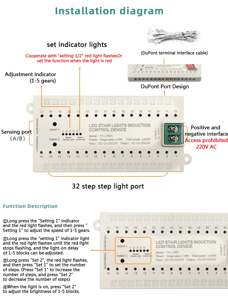 Smart Stair Lighting - Efficient LED Strip Controllers