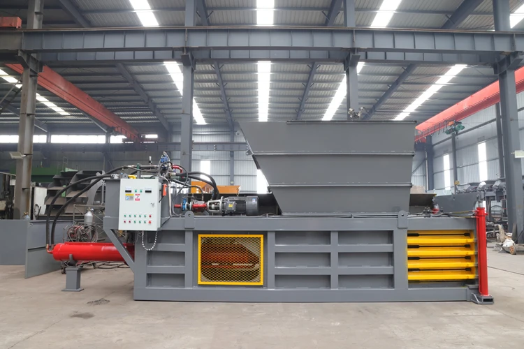 Horizontal Cardboard Compactor Automatic Paper Hydraulic Cardboard Waste Pet Baler Baling Press Machine