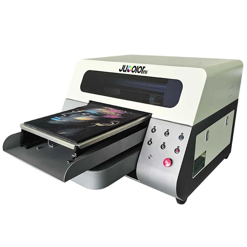 CJ Multifunction Custom t Shirt Printing Machine A3 Size Dtg Flatbed Printer
