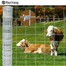 Fixed Knot Woven Wire Field Fence Roll Goat Hog Deer Livestock Fencing Wire Mesh Galvanized Sheep Horse Cattle Game Farm Fence