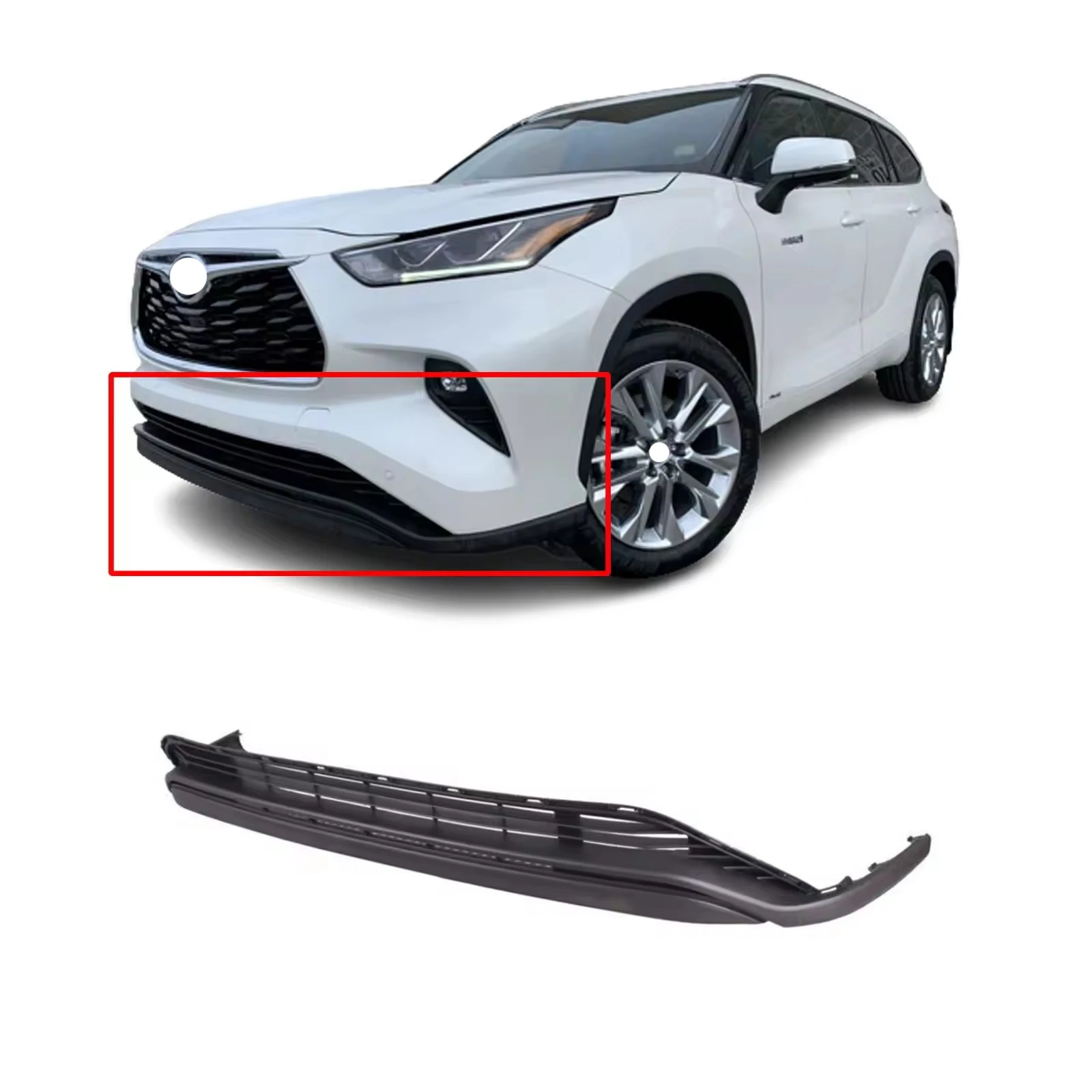 auto parts OEM car front body bumper lower cover down grille for toyota highlander 2020 2021 2022